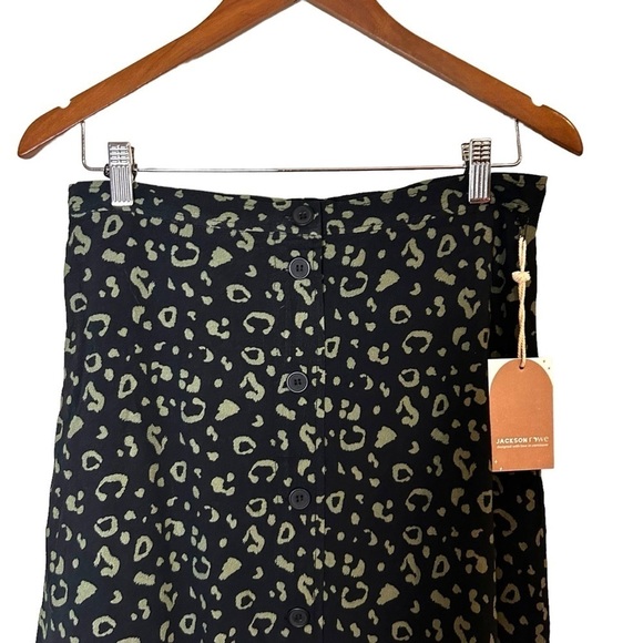 Jackson Rowe Figary Black Leopard Mini Skirt - Picture 7 of 14